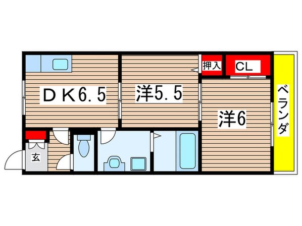 シャルル武庫川の物件間取画像